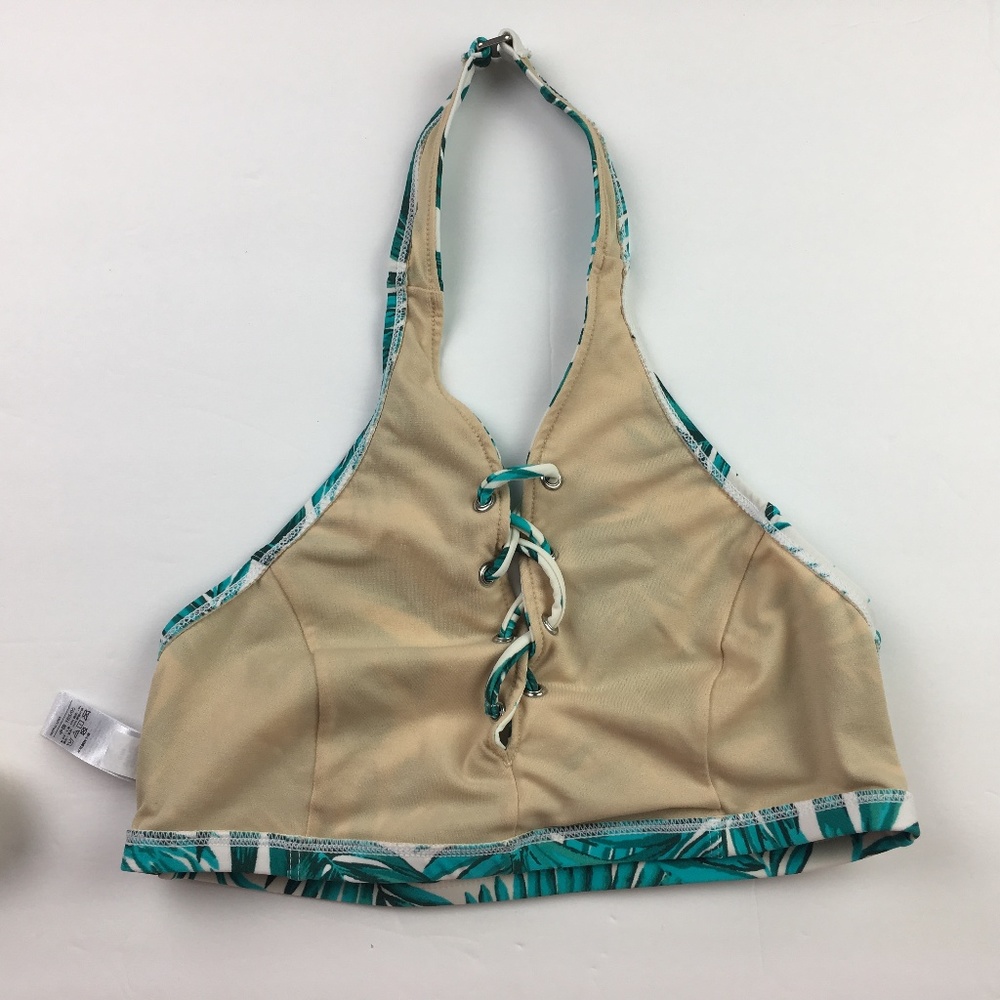 Old Navy Tropical Palms Blue/Green Bikini XS - Picture 6 of 8